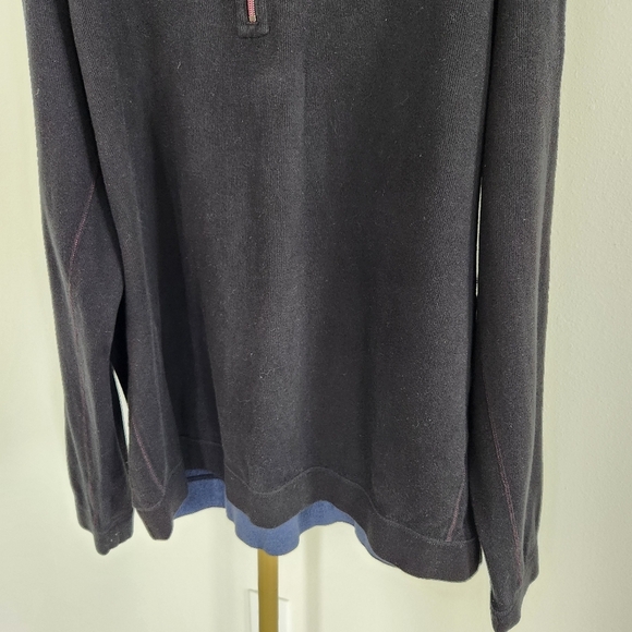 Tommy Bahama Flip Sider Pro Half Zip Pullover Sweater Mens Size 3XL Midnight Oil - Picture 3 of 7